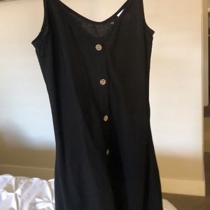 Black slip dress